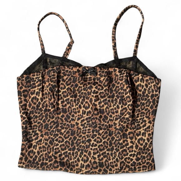Edikted Leopard Print Corset Cami – Size S - Picture 1 of 5